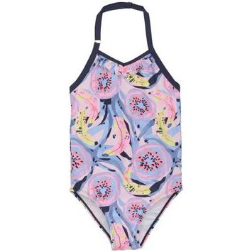 COLOR KIDS Swimsuit, AOP, cherry blossom