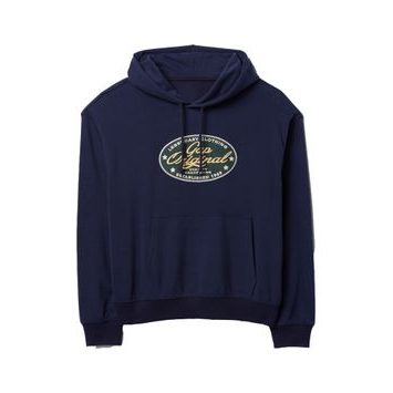 GAP Oversize mikina s logem Americana Tmavě modrá
