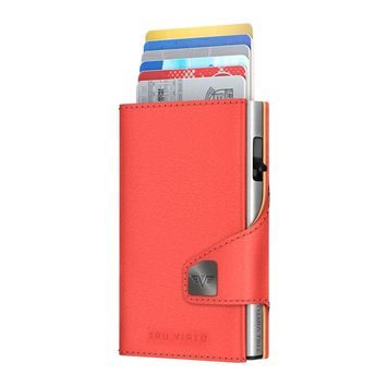 TRU VIRTU Wallet Click & Slide - vegan Bio Apple Coral