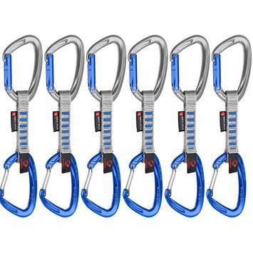 MAMMUT Crag Keylock Wire 10 cm Indicator 6-Pack Quickdraws, silver-ultramarine