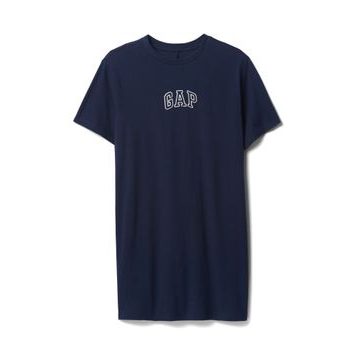 GAP Šaty s logem Tmavě modrá