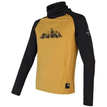SENSOR COOLMAX THERMO MOUNTAINS pánská mikina mustard/černá