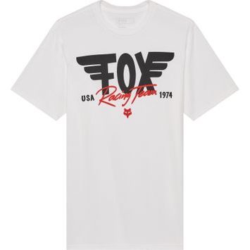 FOX Winged Ss Prem Tee Optic White
