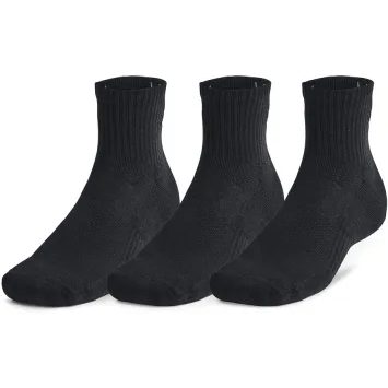 UNDER ARMOUR Unisex UA TC Qtr (3 páry)-BLK