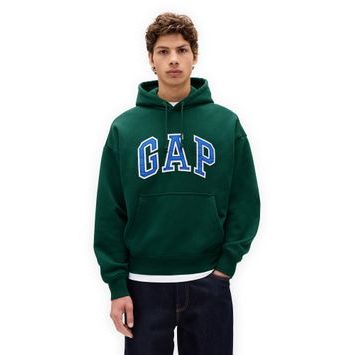 GAP 823104-03 Oversize mikina s logem Extra Heavyweight Unisex Zelená