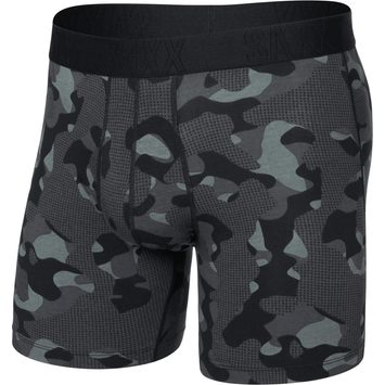 SAXX DROPTEMP COOLING COTTON BOXER BRIEF FLY pebble camo-graphite