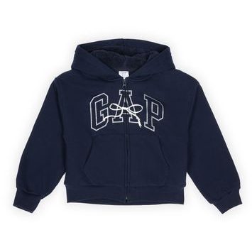 GAP 835294-00 Dětská zateplená sherpa mikina Tmavě modrá