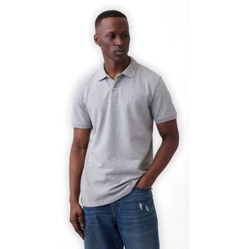 GAP 586306-44 Piqué polo tričko Šedá