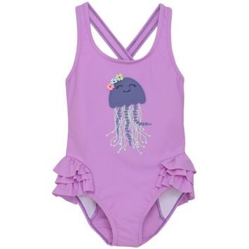COLOR KIDS Swimsuit W. Application-6820-Iris Orchid