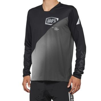 100% R-CORE-X Long Sleeve Jersey Black/Grey