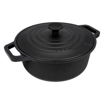 RISOLI DI MONTINI Cast iron pot 20 cm 2 ltr. with shelf LE PIGNATTE, for induction