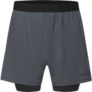 GORE CONCURVE 5” 2in1 Shorts Mens lab graphite/black