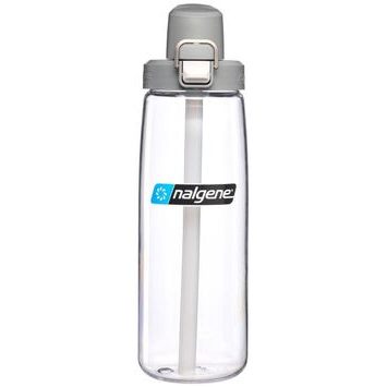 NALGENE Straw bottle 700 ml, Clear w/Gray Cap
