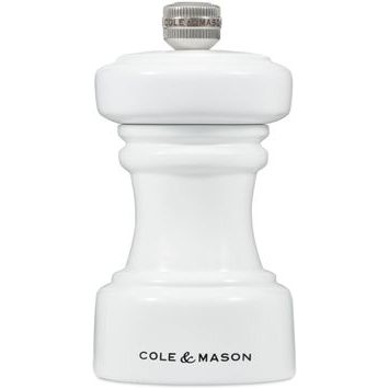 COLE&MASON Hoxton White Gloss Precision+ Salt Grinder
