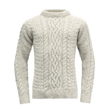 DEVOLD Sandoy Sweater Crew Neck, Grey Melange