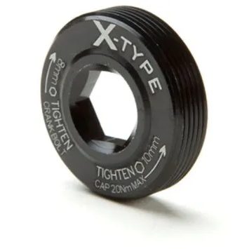 RACE FACE PULLER CAP, X-TYPE, 7075, BLACK