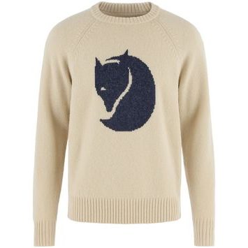 FJÄLLRÄVEN Fjällräven Logo Knit Sweater M Light Beige