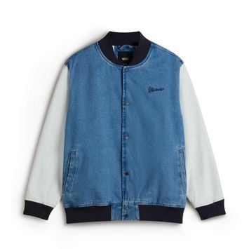 VANS Denim Baseball Jacket STONEWASH/BLUE