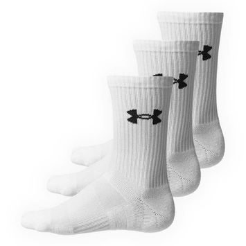 UNDER ARMOUR Performance Cotton 3p Crw-WHT