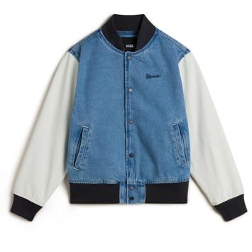 VANS Denim Baseball Jacket STONEWASH/BLUE