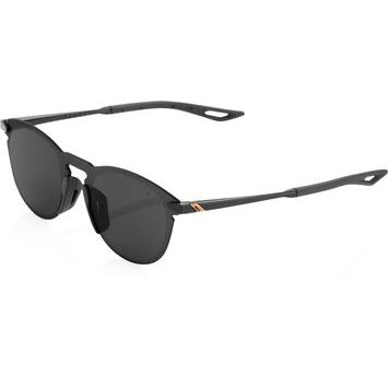 100% LEGERE UltraCarbon Round - Polished Black - Smoke Lens