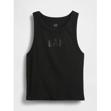 GAP Žebrované tílko s logem Černá