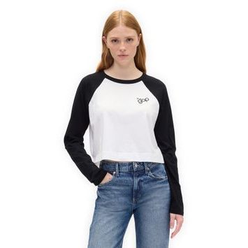 GAP 846969-03 Crop tričko s logem Černá