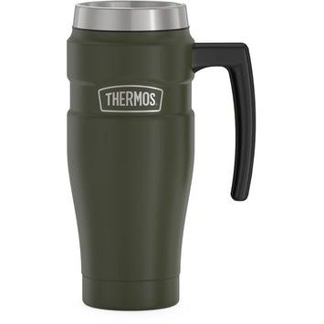 THERMOS Vodotěsný termohrnek s madlem 470ml - vojenská zelená
