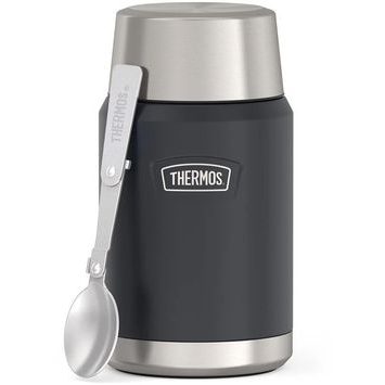 THERMOS Termoska na jídlo se skládácí lžící a šálkem 710 ml - granite (žulová)