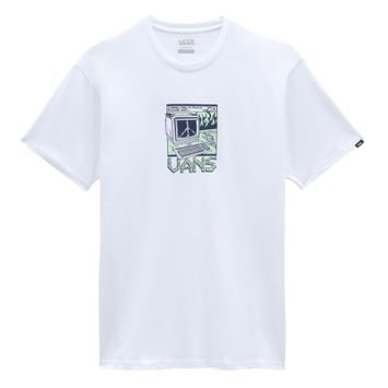 VANS THROWBACK PEACE MACHINE SS TEE, White