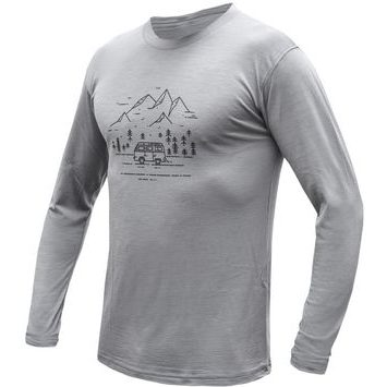 SENSOR MERINO ACTIVE VAN LIFE pánské triko dl.rukáv šedá