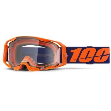 100% ARMATIC Goggle Neon orange - Clear Lens