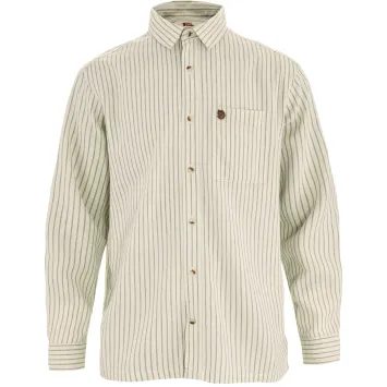 FJÄLLRÄVEN Övik Relaxed Hemp Shirt LS M Chalk White-Green