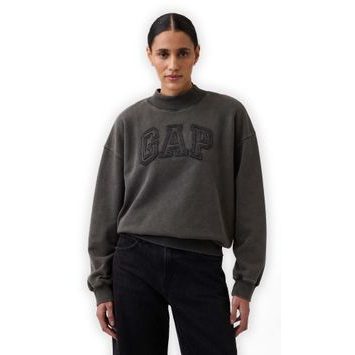 GAP 881631-04 Oversize mikina s logem Heavyweight Černá