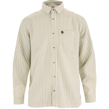 FJÄLLRÄVEN Övik Relaxed Hemp Shirt LS M Chalk White-Sand Stone
