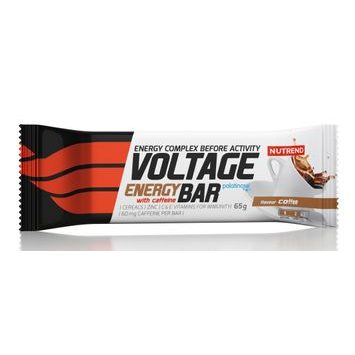 NUTREND Voltage Energy Bar + kofein, tyčinka, 65 g káva