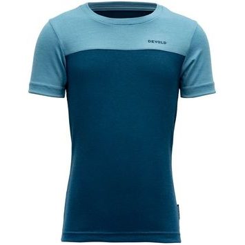 DEVOLD Norang Merino Tee Kid, Flood/Moon