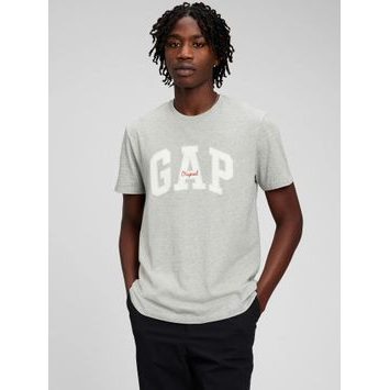 GAP 471777-06 Tričko GAP logo Šedá