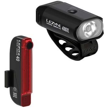LEZYNE MINI DRIVE 400XL / STICK+ DRIVE PAIR / BLACK / BLACK