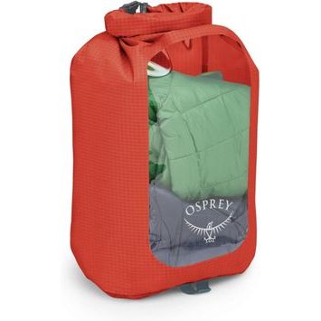 OSPREY DRY SACK 12 W/WINDOW, mars orange