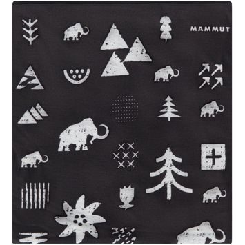 MAMMUT Fleece Neck Gaiter black-white