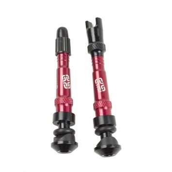 E*THIRTEEN Tubeless Valves | 27-37mm Rim Depth | 2 pcs | Red