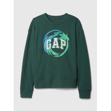 GAP Dětská mikina s logem Zelená
