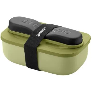 GUZZINI Dóza na potraviny s cestovním příborem STORE&GO, Avocado green