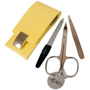 ALPEN 6810_Y kožená s magnetickým zavíráním žlutá