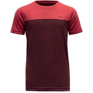 DEVOLD Norang Merino Tee Jr, Port/Beauty