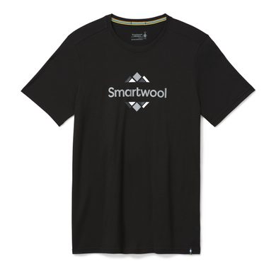 SMARTWOOL M MERINO SPORT 150 SMW LOGO GRAPHIC TEE, black