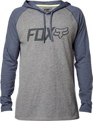 FOX Diskors Hooded Ls Knit Pewter - mikina