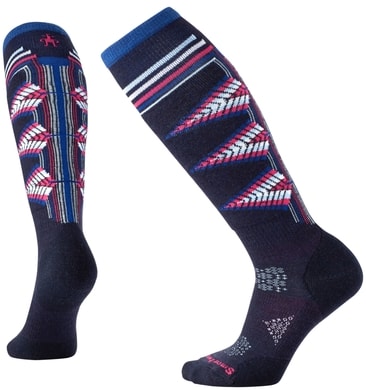 SMARTWOOL W PHD SKI LIGHT PATTERN, deep navy