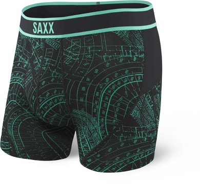 SAXX KINETIC BOXER grid iron